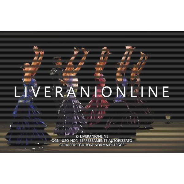 The company of Ballet Nacional de Espana in their production of Sevilla-Madrid-Savilla at Flamenco Festival London 2009 at Sadler\'s Wells. © UPPA/Photoshot - ag. Aldo Liverani sas ITALY ONLY