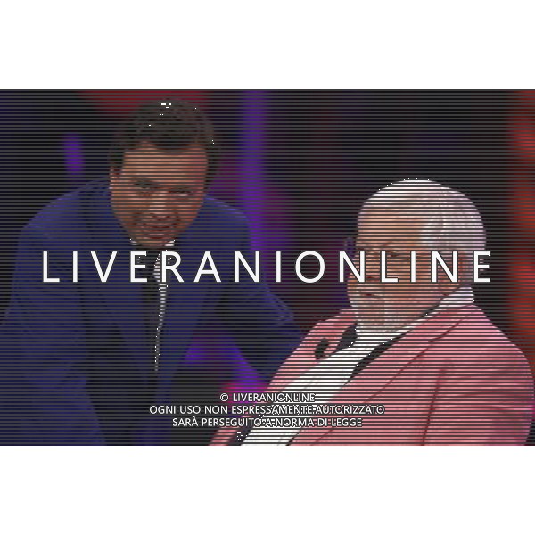 PIERO CHIAMBRETTI - PAOLO VILLAGGIO TRASMISSIONE TV: \' CHIAMBRETTI NIGHT\' © ANTONIO SORANO - AG. ALDO LIVERANI SAS