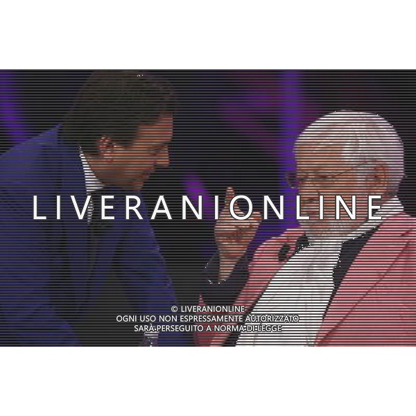 PIERO CHIAMBRETTI - PAOLO VILLAGGIO TRASMISSIONE TV: \' CHIAMBRETTI NIGHT\' © ANTONIO SORANO - AG. ALDO LIVERANI SAS