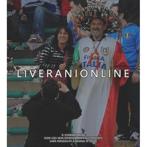 Qualificazioni ai Mondiali Sud Africa 2010 Gruppo 8 Bari - 01.04.2009 Italia-Eire Repubblica d\'Irlanda Nella Foto: TIFOSI ITALIANI /Ph.Vitez-Ag. Aldo Liverani