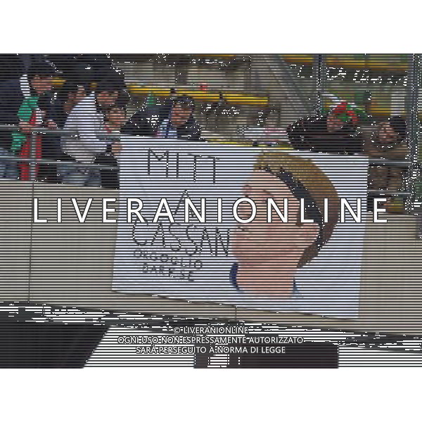 Qualificazioni ai Mondiali Sud Africa 2010 Gruppo 8 Bari - 01.04.2009 Italia-Eire Repubblica d\'Irlanda Nella Foto: STRISCIONI DEI TIFOSI PER CASSANO /Ph.Vitez-Ag. Aldo Liverani