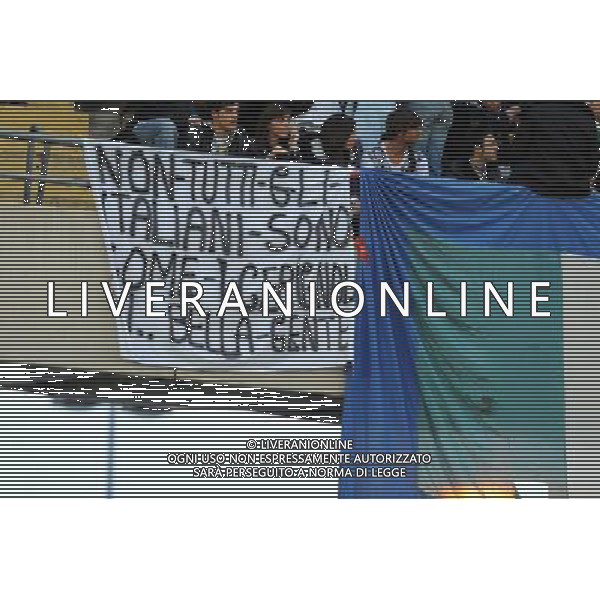 Qualificazioni ai Mondiali Sud Africa 2010 Gruppo 8 Bari - 01.04.2009 Italia-Eire Repubblica d\'Irlanda Nella Foto: STRISCIONI DEI TIFOSI /Ph.Vitez-Ag. Aldo Liverani