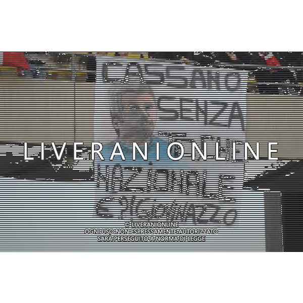 Qualificazioni ai Mondiali Sud Africa 2010 Gruppo 8 Bari - 01.04.2009 Italia-Eire Repubblica d\'Irlanda Nella Foto: STRISCIONI DEI TIFOSI PER CASSANO /Ph.Vitez-Ag. Aldo Liverani