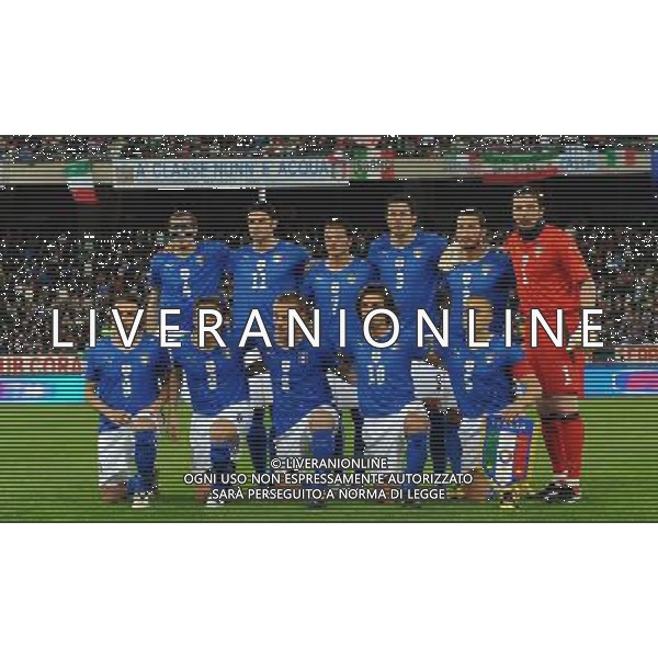 Qualificazioni ai Mondiali Sud Africa 2010 Gruppo 8 Bari - 01.04.2009 Italia-Eire Repubblica d\'Irlanda Nella Foto: FORMAZIONE ITALIA /Ph.Vitez-Ag. Aldo Liverani