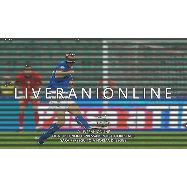 Qualificazioni ai Mondiali Sud Africa 2010 Gruppo 8 Bari - 01.04.2009 Italia-Eire Repubblica d\'Irlanda Nella Foto: GIORGIO CHIELLINI CON LA MASCHERA /Ph.Vitez-Ag. Aldo Liverani