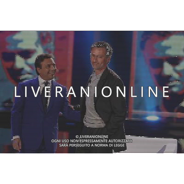 PIERO CHIAMBRETTI - JOSE\' MOURINHO TRASMISSIONE TV: \' CHIAMBRETTI NIGHT\' © ANTONIO SORANO - AG. ALDO LIVERANI SAS