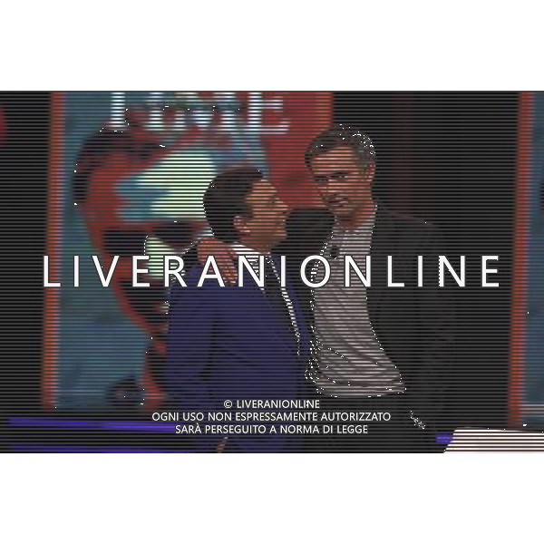PIERO CHIAMBRETTI - JOSE\' MOURINHO TRASMISSIONE TV: \' CHIAMBRETTI NIGHT\' © ANTONIO SORANO - AG. ALDO LIVERANI SAS
