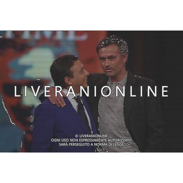 PIERO CHIAMBRETTI - JOSE\' MOURINHO TRASMISSIONE TV: \' CHIAMBRETTI NIGHT\' © ANTONIO SORANO - AG. ALDO LIVERANI SAS