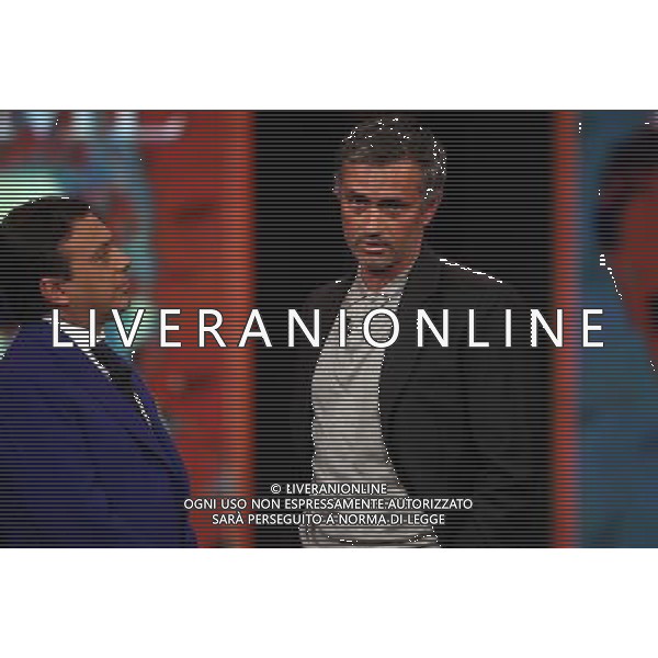 PIERO CHIAMBRETTI - JOSE\' MOURINHO TRASMISSIONE TV: \' CHIAMBRETTI NIGHT\' © ANTONIO SORANO - AG. ALDO LIVERANI SAS
