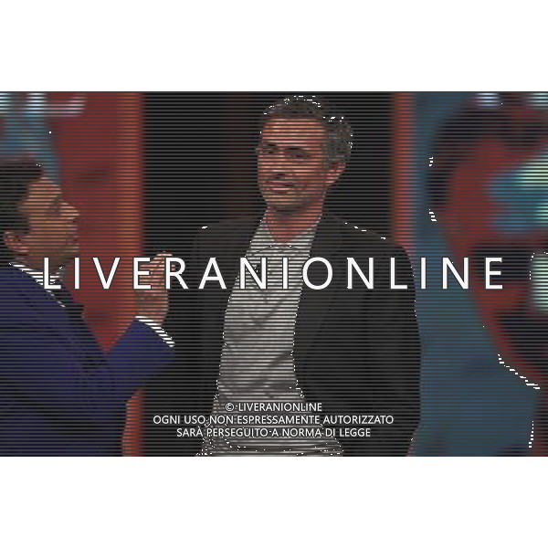 PIERO CHIAMBRETTI - JOSE\' MOURINHO TRASMISSIONE TV: \' CHIAMBRETTI NIGHT\' © ANTONIO SORANO - AG. ALDO LIVERANI SAS