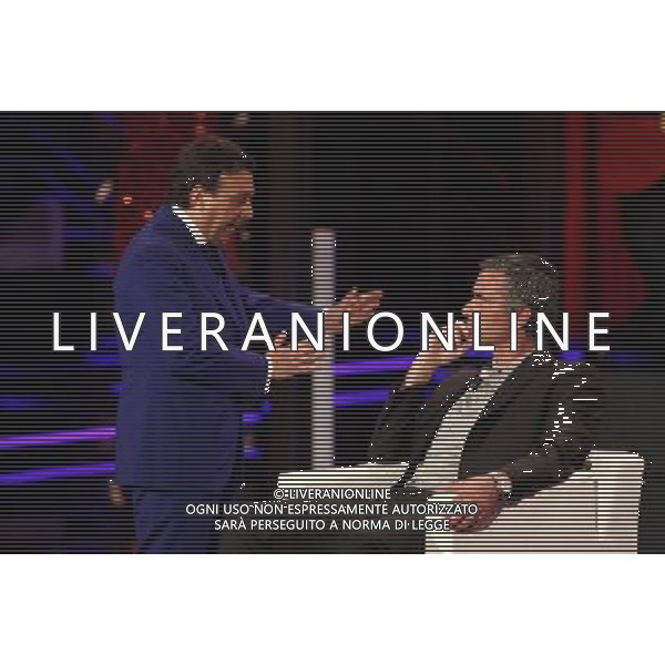 PIERO CHIAMBRETTI - JOSE\' MOURINHO TRASMISSIONE TV: \' CHIAMBRETTI NIGHT\' © ANTONIO SORANO - AG. ALDO LIVERANI SAS