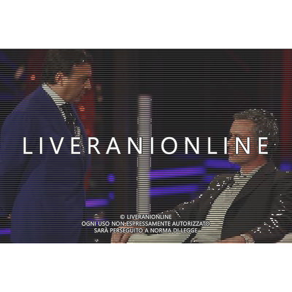 PIERO CHIAMBRETTI - JOSE\' MOURINHO TRASMISSIONE TV: \' CHIAMBRETTI NIGHT\' © ANTONIO SORANO - AG. ALDO LIVERANI SAS