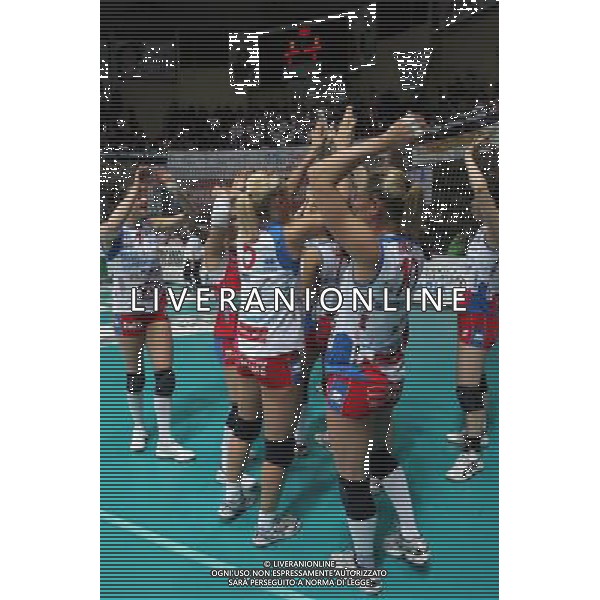 Foppapedretti Bergamo - Scavolini Pesaro Volley Pallavolo Femminile 11a Giornata di ritorno 01/04/2009 nella foto esultanza foppapedretti ph Pasinetti/Ag. Aldo Liverani Sas