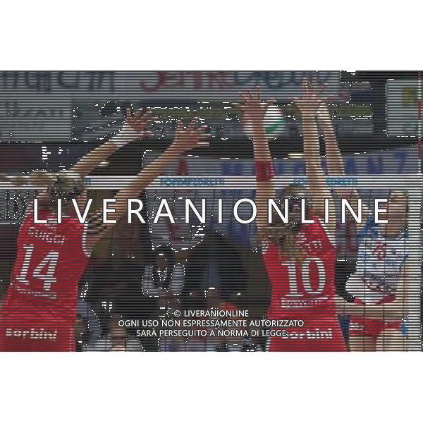 Foppapedretti Bergamo - Scavolini Pesaro Volley Pallavolo Femminile 11a Giornata di ritorno 01/04/2009 nella foto antonella del core in schiacciata ph Pasinetti/Ag. Aldo Liverani Sas