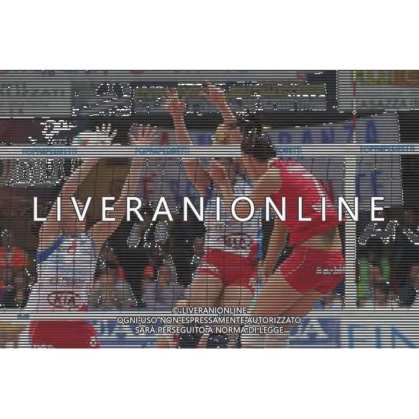 Foppapedretti Bergamo - Scavolini Pesaro Volley Pallavolo Femminile 11a Giornata di ritorno 01/04/2009 nella foto katarzyna skowronska in schiacciata ph Pasinetti/Ag. Aldo Liverani Sas