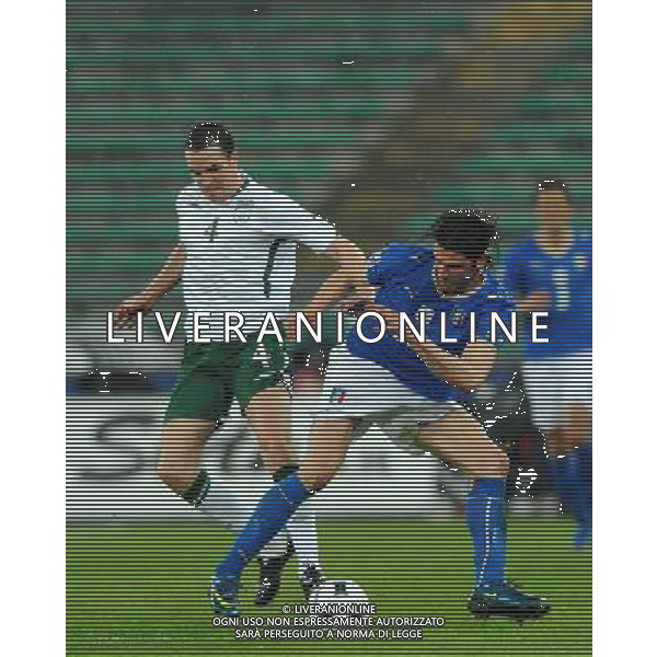 Qualificazioni ai Mondiali Sud Africa 2010 Gruppo 8 Bari - 01.04.2009 Italia-Eire Repubblica d\'Irlanda Nella Foto:IAQUINTA VINCENZO-O\'SHEA /Ph.Vitez-Ag. Aldo Liverani