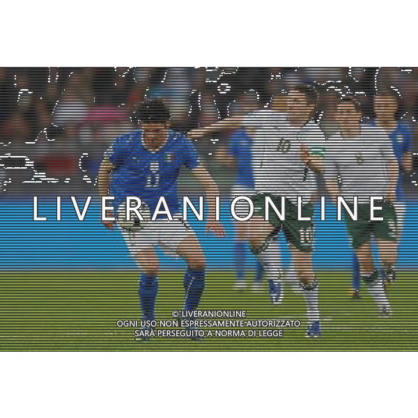 Qualificazioni ai Mondiali Sud Africa 2010 Gruppo 8 Bari - 01.04.2009 Italia-Eire Repubblica d\'Irlanda Nella Foto:IAQUINTA VINCENZO-KEANE ROBBIE /Ph.Vitez-Ag. Aldo Liverani