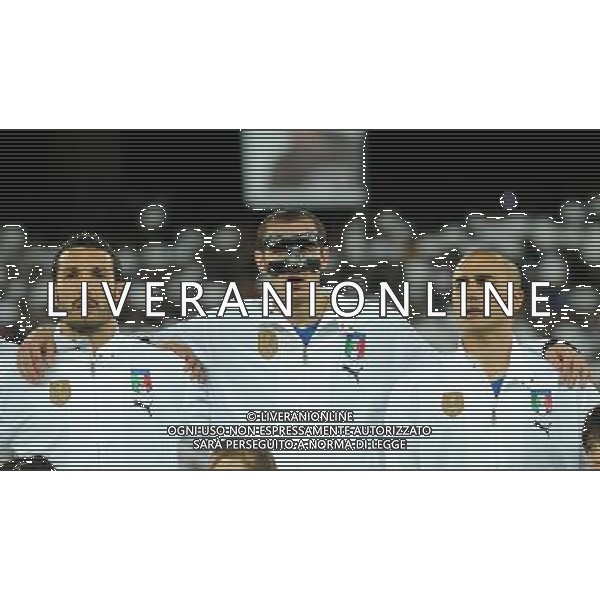 Qualificazioni ai Mondiali Sud Africa 2010 Gruppo 8 Bari - 01.04.2009 Italia-Eire Repubblica d\'Irlanda Nella Foto:CHIELLINI GIORGIO-ZAMBROTTA GIANLUCA-CANNAVARO FABIO /Ph.Vitez-Ag. Aldo Liverani