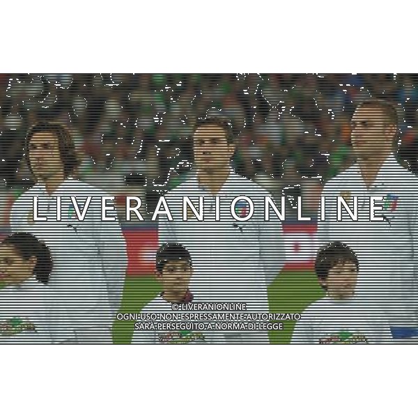 Qualificazioni ai Mondiali Sud Africa 2010 Gruppo 8 Bari - 01.04.2009 Italia-Eire Repubblica d\'Irlanda Nella Foto:BRIGHI MATTEO-PIRLO ANDREA-DE ROSSI DANIELE /Ph.Vitez-Ag. Aldo Liverani