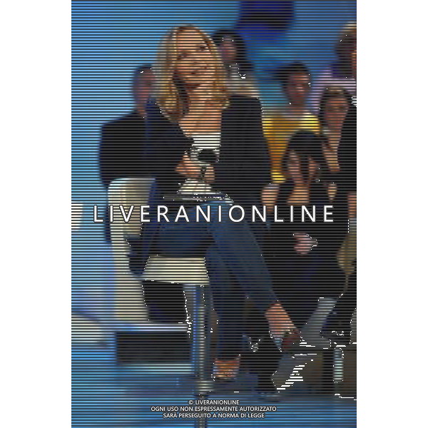 SILVANA GIACOBINI TRASMISSIONE TV \'QUESTA DOMENICA\' 05/04/2009 PH.BRUNI/AGENZIA ALDO LIVERANI SAS