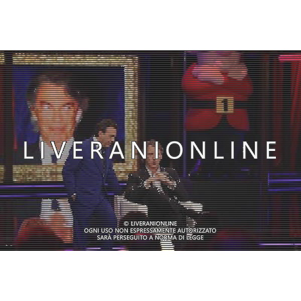 PIERO CHIAMBRETTI - ROBERTO MANCINI TRASMISSIONE TV: \' CHIAMBRETTI NIGHT\' © ANTONIO SORANO - AG. ALDO LIVERANI SAS