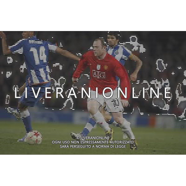 Manchester United\'s Wayne Rooney, Manchester United Vs FC Porto, European Champion Clubs Cup 1/4 final 1st Leg, Old Trafford, Manchester, Date 070409 PH.AGENZIA ALDO LIVERANI S A S ONLY ITALY 
