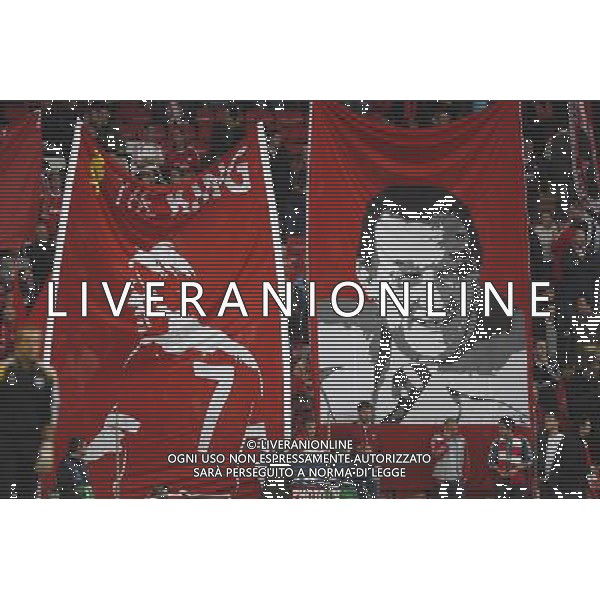 The Kop before match : Liverpool fc vs Chelsea fc at Anfield Stadium in Liverpool for the 1st Leg of UEFA Champions League Q.o.F. on 07/04/2008 ph.agenzia aldo liverani sas only for italy