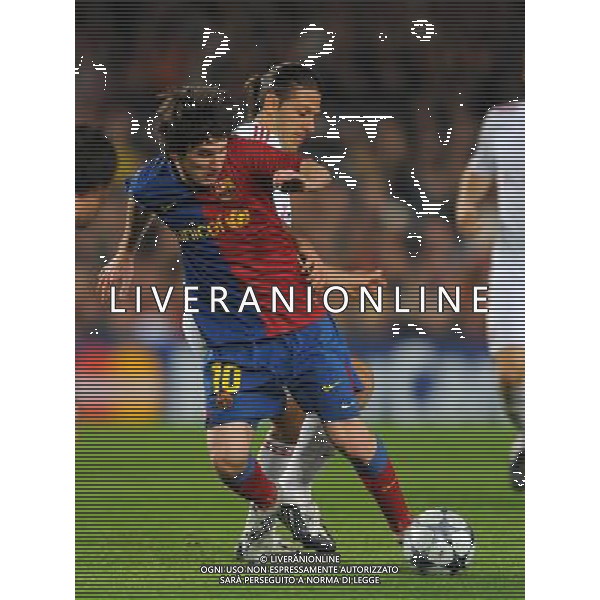Champions League 2008/2009 Quarti di Finale - Andata Barcellona - 08.04.2009 Barcellona-Bayern Monaco Nella Foto:MESSI LIONEL /Ph.Vitez-Ag. Aldo Liverani