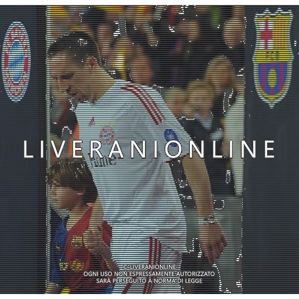 Champions League 2008/2009 Quarti di Finale - Andata Barcellona - 08.04.2009 Barcellona-Bayern Monaco Nella Foto:RIBERY FRANCK /Ph.Vitez-Ag. Aldo Liverani