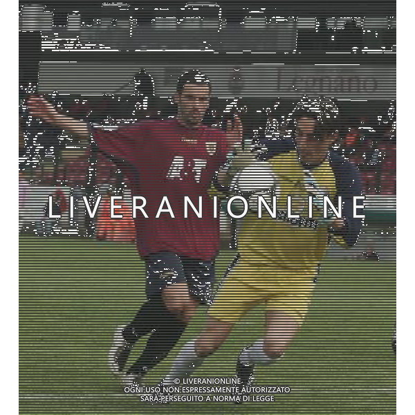 11/04/2009 legnano lega pro girone a sport calcio Legnano-Reggiana nella foto: Martini - Redaelli ph.ag.aldo liverani sas 