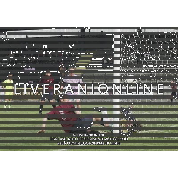 11/04/2009 legnano lega pro girone a sport calcio Legnano-Reggiana nella foto: Gol di Zini ph.ag.aldo liverani sas 