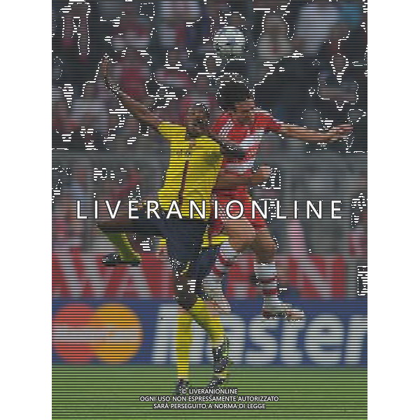 Champions League 2008/2009 Quarti di Finale - Ritorno Monaco - 14.04.2009 Bayern Monaco-Barcellona Nella Foto: luca TONI-TOURE\' /Ph.Vitez-Ag. Aldo Liverani