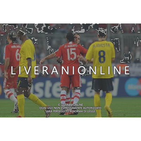 Champions League 2008/2009 Quarti di Finale - Ritorno Monaco - 14.04.2009 Bayern Monaco-Barcellona Nella Foto:RIBERY ESULTANZA DOPO IL GOL /Ph.Vitez-Ag. Aldo Liverani