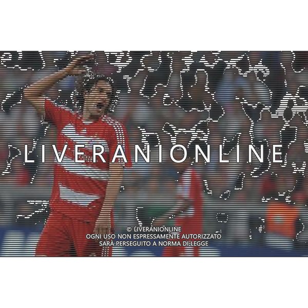 Champions League 2008/2009 Quarti di Finale - Ritorno Monaco - 14.04.2009 Bayern Monaco-Barcellona Nella Foto: LE PROTESTE DI luca TONI CHE RECLAMA UN RIGORE /Ph.Vitez-Ag. Aldo Liverani