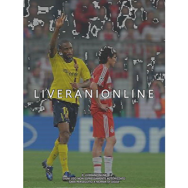 Champions League 2008/2009 Quarti di Finale - Ritorno Monaco - 14.04.2009 Bayern Monaco-Barcellona Nella Foto:KEITA ESULTANZA DOPO IL GOL /Ph.Vitez-Ag. Aldo Liverani