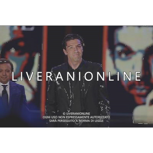 TRASMISSIONE TV: \' CHIAMBRETTI NIGHT\' NELLA FOTO: GIGI BUFFON, OSPITE DI PIERO CHIAMBRETTI FOTO ANTONIO SORANO - AG. ALDO LIVERANI SAS
