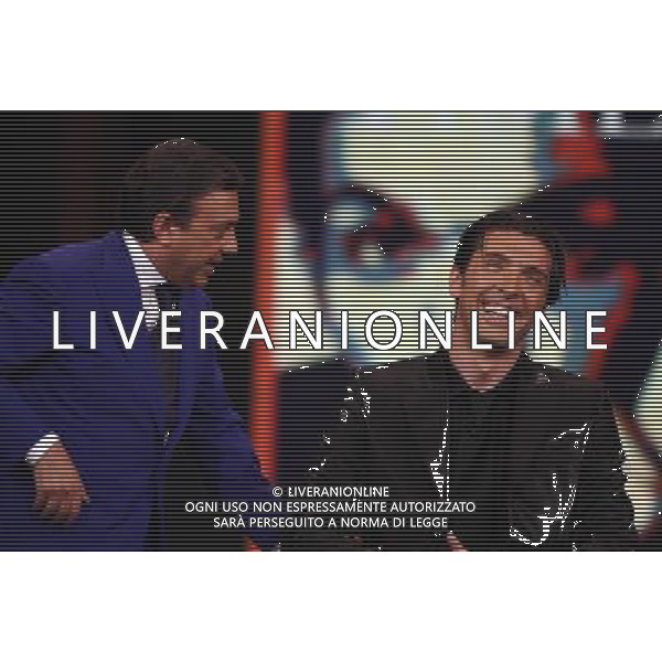 TRASMISSIONE TV: \' CHIAMBRETTI NIGHT\' NELLA FOTO: PIERO CHIAMBRETTI - GIGI BUFFON © ANTONIO SORANO - AG. ALDO LIVERANI SAS