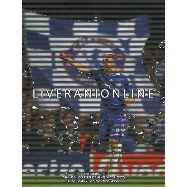 Alex celebrates scoring his goal, Chelsea v Liverpool, UEFA Champions League Quarter Final 2nd leg , Stamford Bridge, London, Date 14042009 ph.ag.aldo liverani sas only for italy ph.ag.aldo liverani sas only for italy