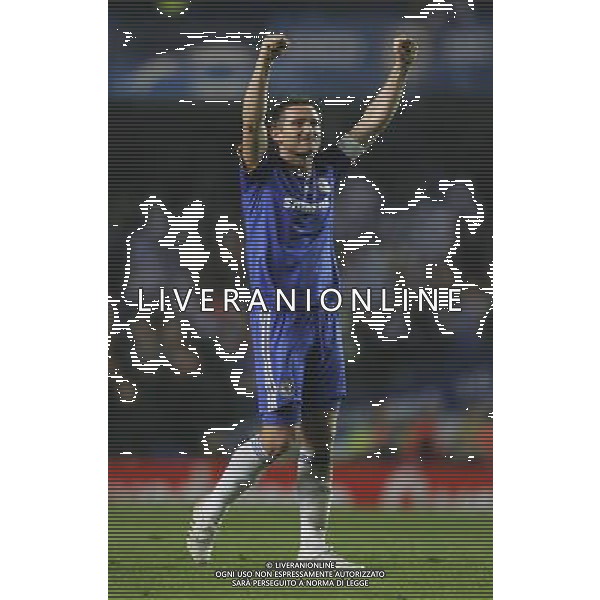 Frank Lampard of Chelsea is shown during the European Champion Clubs Cup Quarter Final Second Leg match between Chelsea and Liverpool at Stamford Bridge on April 14, 2009 in London, United Kingdom. © TOM DULAT - Talking Sport/Photoshot - ag. Aldo Liverani sas ITALY ONLY QUARTI DI FINALE DI CHAMPIONS LEAGUE
