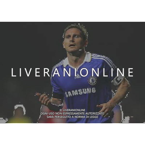 Frank Lampard of Chelsea is shown during the European Champion Clubs Cup Quarter Final Second Leg match between Chelsea and Liverpool at Stamford Bridge on April 14, 2009 in London, United Kingdom. © TOM DULAT - Talking Sport/Photoshot - ag. Aldo Liverani sas ITALY ONLY QUARTI DI FINALE DI CHAMPIONS LEAGUE