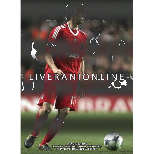 Alvaro Arbeloa of Liverpool is shown during the European Champion Clubs Cup Quarter Final Second Leg match between Chelsea and Liverpool at Stamford Bridge on April 14, 2009 in London, United Kingdom. © TOM DULAT - Talking Sport/Photoshot - ag. Aldo Liverani sas ITALY ONLY QUARTI DI FINALE DI CHAMPIONS LEAGUE