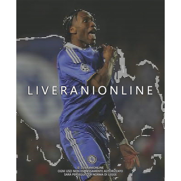 Didier Drogba of Chelsea celebrates his sides first goal during the European Champion Clubs Cup Quarter Final Second Leg match between Chelsea and Liverpool at Stamford Bridge on April 14, 2009 in London, United Kingdom. © TOM DULAT - Talking Sport/Photoshot - ag. Aldo Liverani sas ITALY ONLY QUARTI DI FINALE DI CHAMPIONS LEAGUE