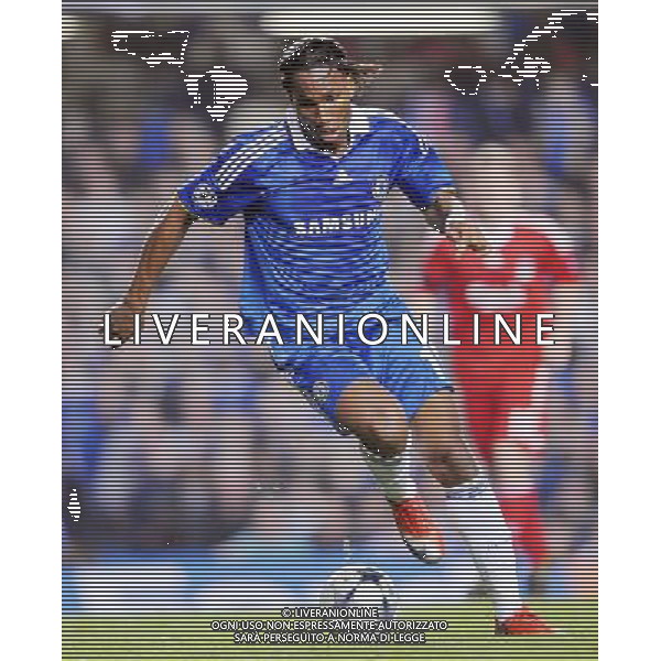14.04.2009 - Chelsea / Liverpool - 1/4 finale Champions League -Stamford Bridge - Londres NELLA FOTO Didier DROGBA Photo: Dave Winter / Icon Sport ONLY ITALY