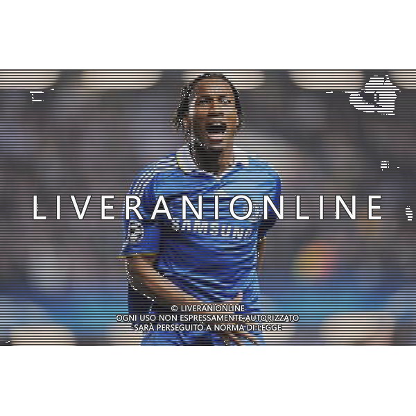 14.04.2009 - Chelsea / Liverpool - 1/4 finale Champions League -Stamford Bridge - Londres NELLA FOTO Joie Didier DROGBA Photo: Dave Winter / Icon Sport ONLY ITALY