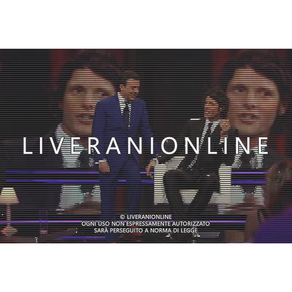 ALDO MONTANO OSPITE DI \' CHIAMBRETTI NIGHT\' NELLA FOTO: ALDO MONTANO - PIERO CHIAMBRETTI FOTO ANTONIO SORANO - AG. ALDO LIVERANI SAS