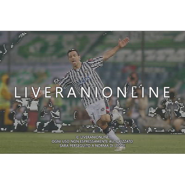 UDINE 16/04/2009 UDINESE WERDER BREMA COPPA UEFA ritorno QUARTI DI FINALE 2008/2009 CALCIO SPORT NELLA FOTO: l\'esultanza di fabio quagliarella dopo il gol PH.GARBUIO/ag aldo liverani sas
