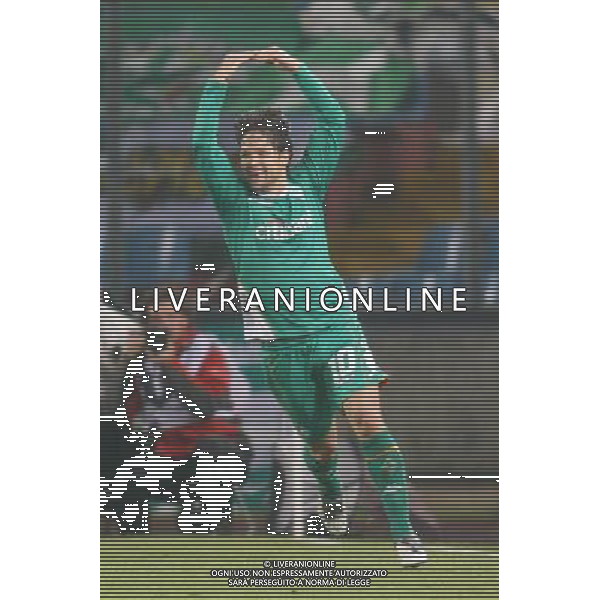 UDINE 16/04/2009 UEFA CUP QUARTER-FINAL 2ND LEG UDINESE-WERDER BREMEN NELLA FOTO:L\' ESULTANZA DI DIEGO RIBAS DOPO IL GOL FOTO PAOLA GARBUIO/AG.ALDO LIVERANI
