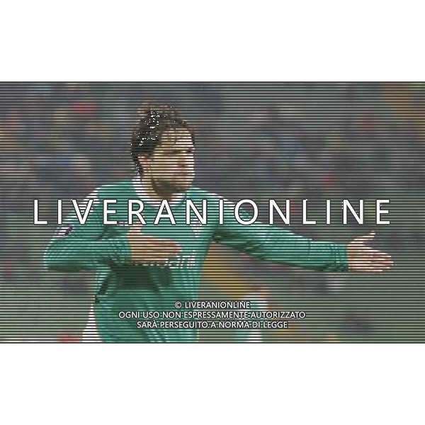 UDINE 16/04/2009 UEFA CUP QUARTER-FINAL 2ND LEG UDINESE-WERDER BREMEN NELLA FOTO:L\'ESULTANZA DI DIEGO RIBAS DOPO IL GOL FOTO PAOLA GARBUIO/AG.ALDO LIVERANI