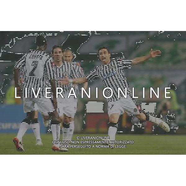 UDINE 16/04/2009 UEFA CUP QUARTER-FINAL 2ND LEG UDINESE-WERDER BREMEN NELLA FOTO:L\'ESULTANZA DI FABIO QUAGLIARELLA DOPO IL GOL FOTO PAOLA GARBUIO/AG.ALDO LIVERANI