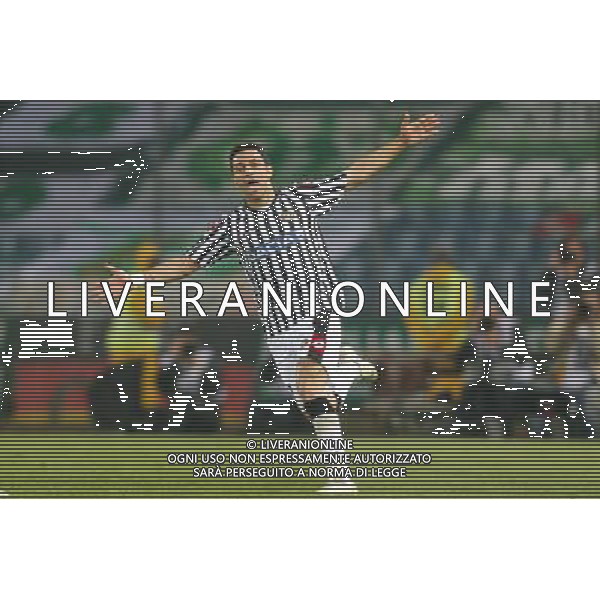 UDINE 16/04/2009 UEFA CUP QUARTER-FINAL 2ND LEG UDINESE-WERDER BREMEN NELLA FOTO:L\'ESULTANZA DI FABIO QUAGLIARELLA DOPO IL GOL FOTO PAOLA GARBUIO/AG.ALDO LIVERANI